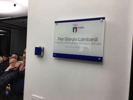 Pier Giorgio Lombardi - Intitolazione sala rappresentanza del  Coni Point della Spezia