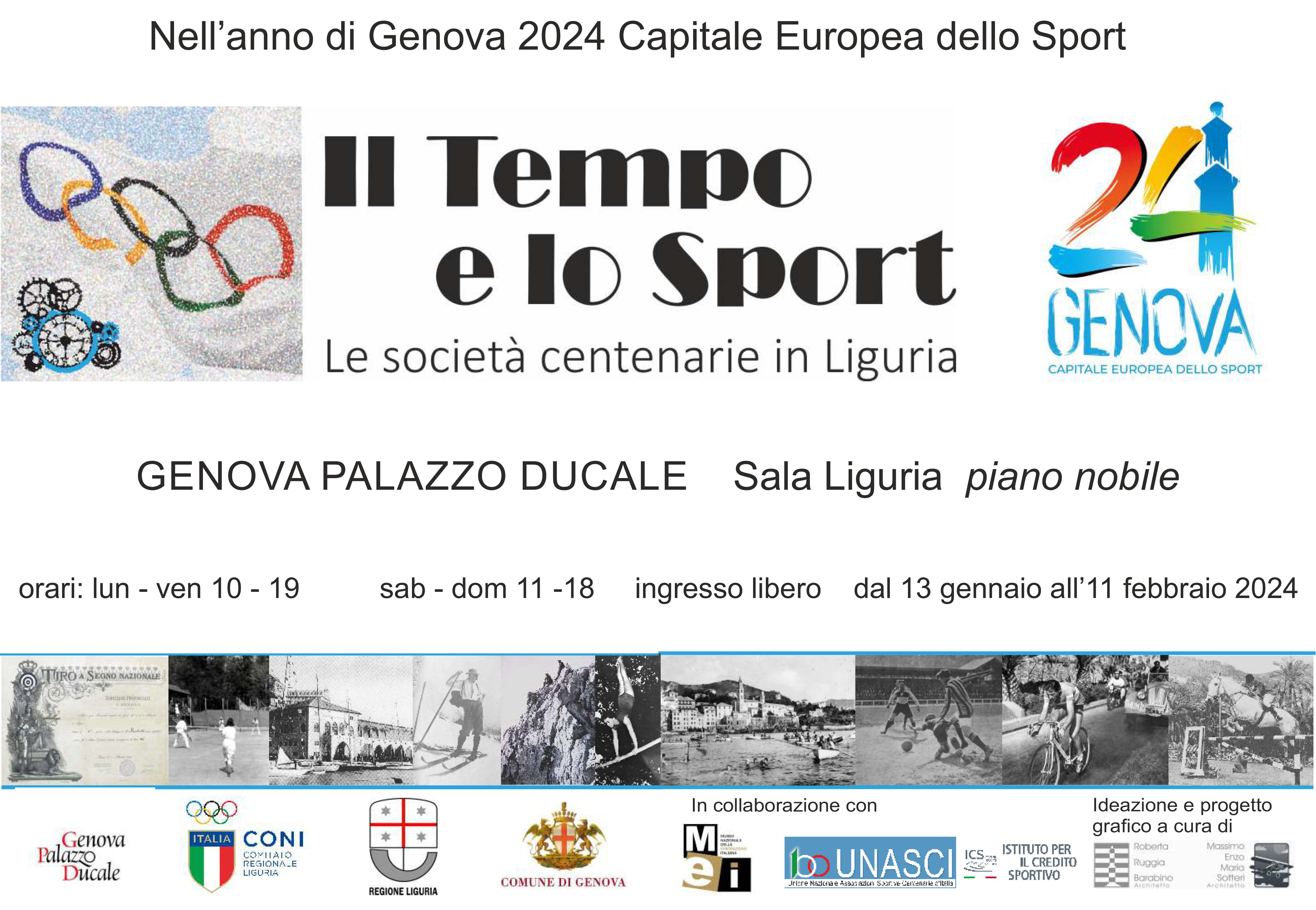 Il tempo e lo sport. Mostra delle società centenarie della Liguria - Sala Liguria, Palazzo Ducale, Genova