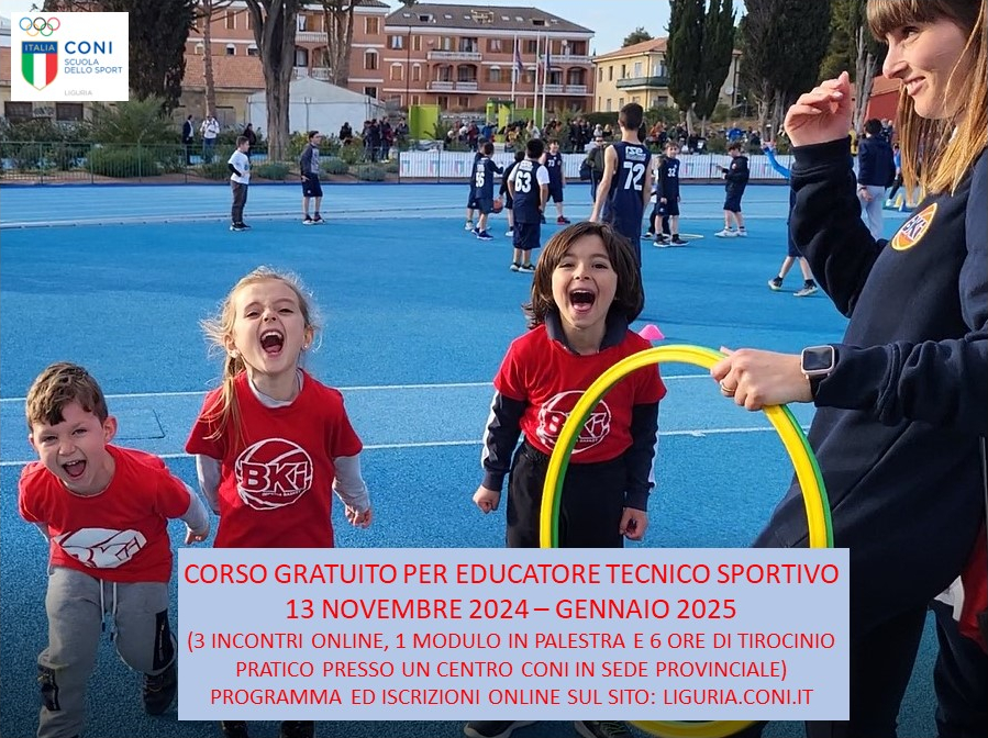 Corso gratuito per Educatore Tecnico Sportivo CONI (ETS 1° livello)