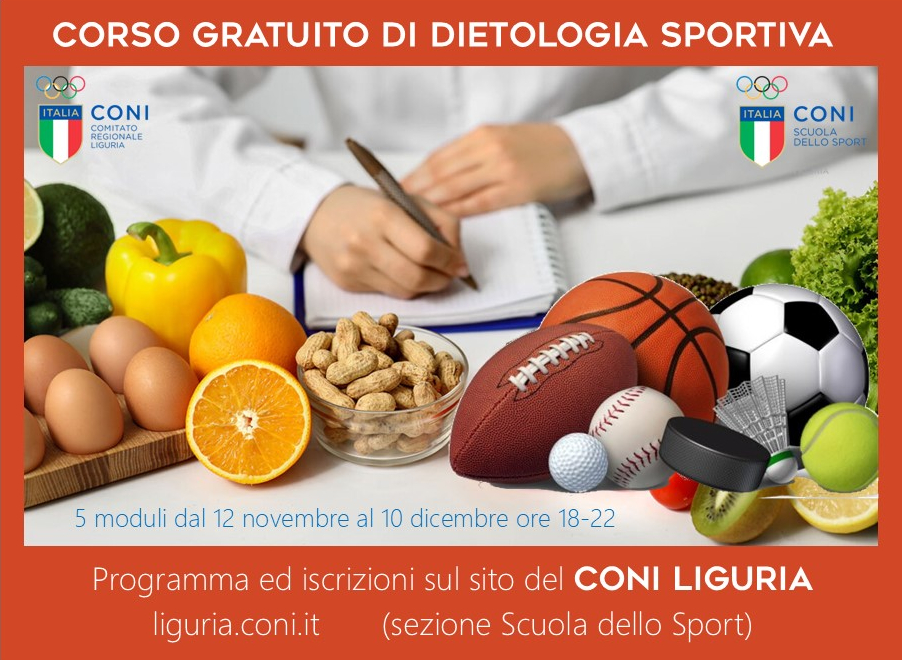 Corso di Dietologia Sportiva per Istruttori CONI