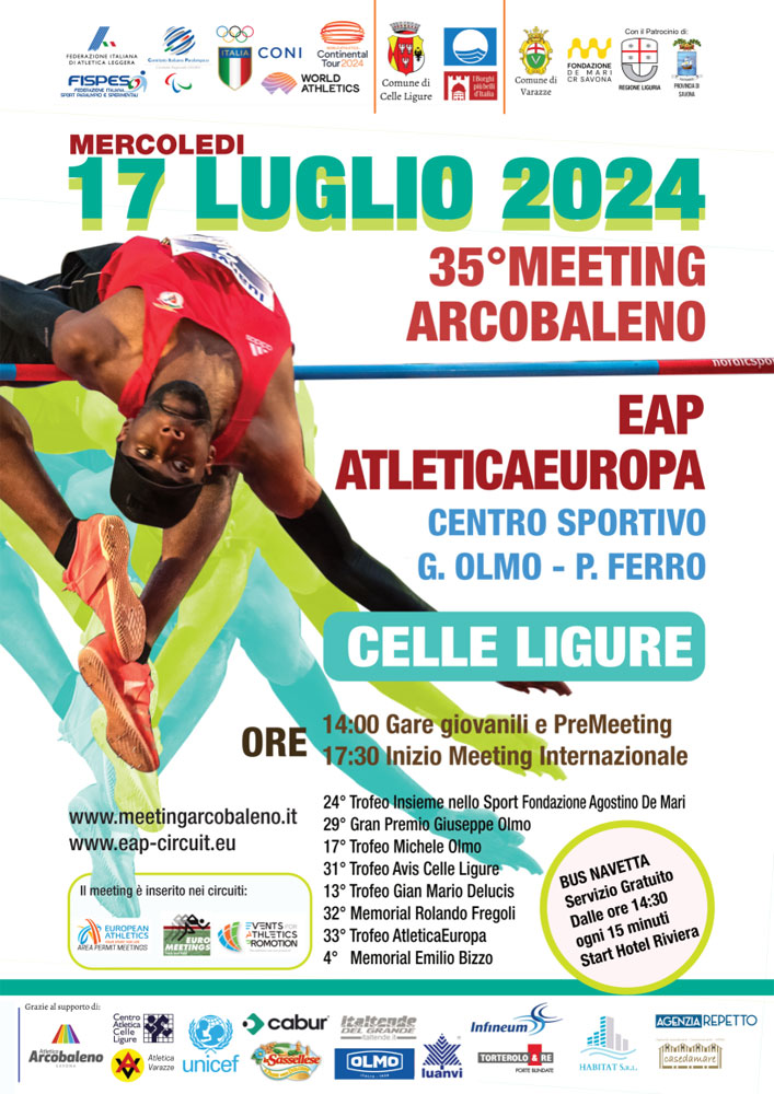 35° Meeting Arcobaleno Atletica Europa - Celle Ligure